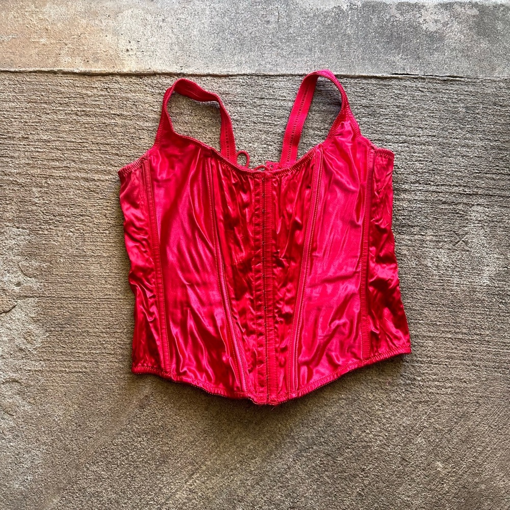 Federicks of Hollywood y2k red corset